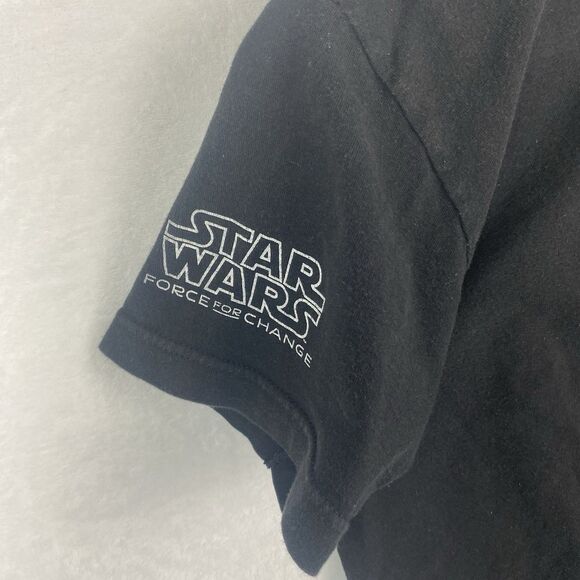 Star Wars The Force Awakens Graphic Print Shirt Small Black 2015 Theatre Debut - Picture 3 of 6
